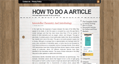 Desktop Screenshot of howtodoaarticle.com